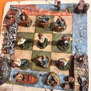 Rustic Fishing-Themed‎ tic-tac-toe Set
